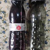 Borraccia in plastica trasparente colorata 