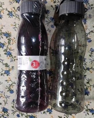 Borraccia in plastica trasparente colorata 