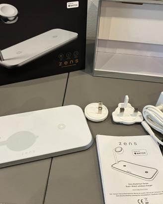 Tappetino Ricarica Wireless Doppio + Watch NUOVO