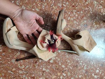 scarpa sandalo tacco 12