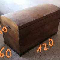 baule vintage fatto a mano