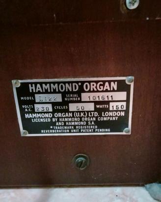 Organo hammond l122