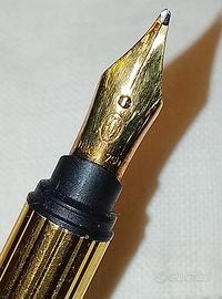Stilografica Trinity must di cartier pennino oro