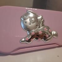 Porta posate con argento bambina nuovo battesimo