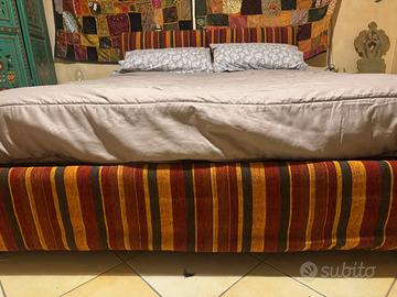 LETTO MATRIMONIALE CONTENITORE CON RETE