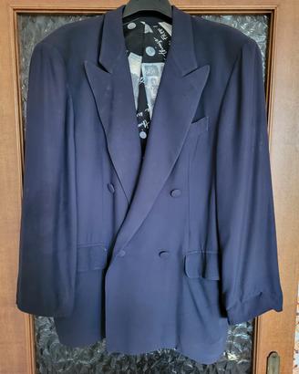 Giacca blazer blu Moschino vintage anni '90 
