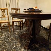 tavolo rotondo + 4 sedie 