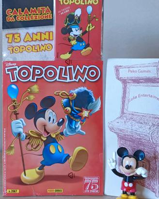 Fumetto Topolino 75 Anni + Calamita Da Collezione 