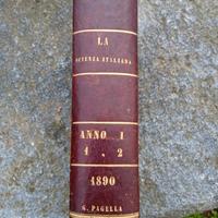libro antico "La scienza italiana" 1890