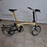 Bicicletta pieghevole tipo Brompton Flamingo 