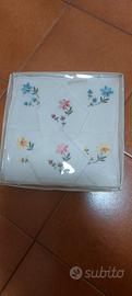 Vintage Set 6 Fazzoletti Donna Ricam. Fiori Ann 60