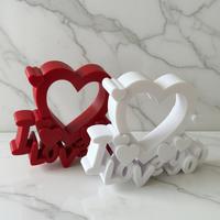 DECORAZIONE DA PARETE / TAVOLO SAN VALENTINO 3D