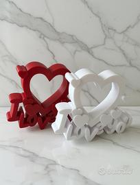 DECORAZIONE DA PARETE / TAVOLO SAN VALENTINO 3D