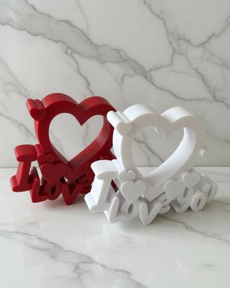 DECORAZIONE DA PARETE / TAVOLO SAN VALENTINO 3D