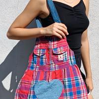 Borsa in tessuto riciclato fatta a mano