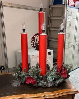 3 Candelabri natalizi , applique vintage