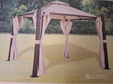 Gazebo Fedora Tarrington House 3x3 acciaio-allumin