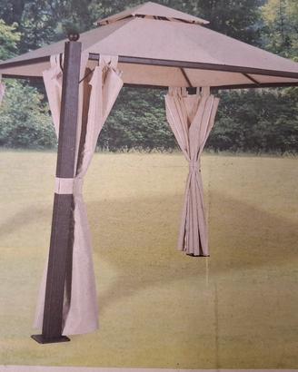 Gazebo Fedora Tarrington House 3x3 acciaio-allumin