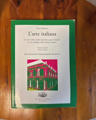 Libri l’arte italiana: tomo primo e secondo