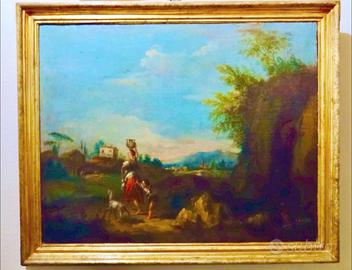 Dipinto idilio campestre.