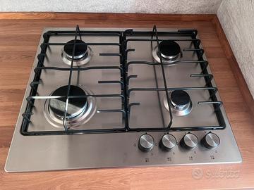 Piano cottura a gas inox 59cm