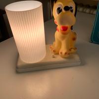 Lampada Vintage di pluto Walt Disney anni 70/80