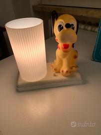 Lampada Vintage di pluto Walt Disney anni 70/80