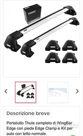 Portatutto Thule per BMW X2 tetto normale