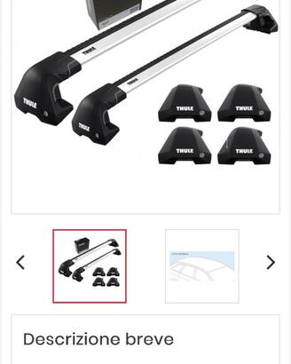 Portatutto Thule per BMW X2 tetto normale