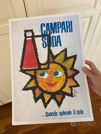 Poster stampa Campari soda vintage quadro