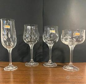 Servizio da 24 pz in Cristallo di Boemia Originale