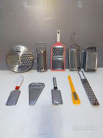 Lotto composto da 10 diversi tipi di grattugie