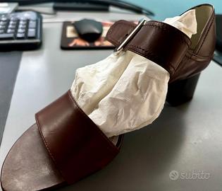 Sandali in pelle con fibbia Hogan