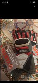 Guanti Yamaha in pelle con protezione nocche M