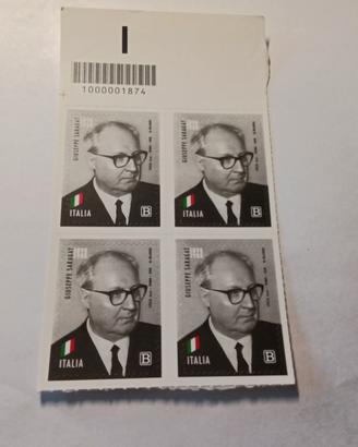 Francobolli Giuseppe Saragat 2018