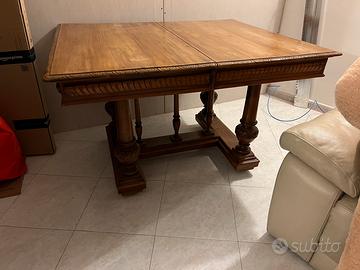 Cagliari tavolo in noce massello primi 900