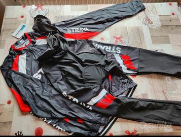 completo ciclismo invernale. nuovo felpato 