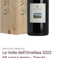 bottiglia Mathusalem la volte dell'ornellaia