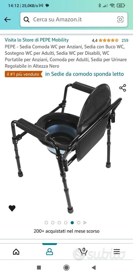 Sedia WC comoda per anziani - Arredamento e Casalinghi In vendita a Padova