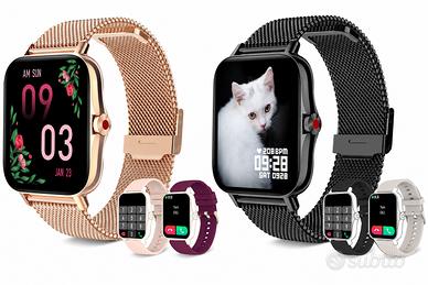 Smartwatch HD da 1,7" con chiamate unisex NERO