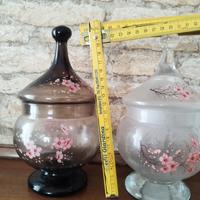 portagioie vintage anni  30 in vetro 