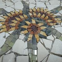 Mosaico  in marmo Girasoli