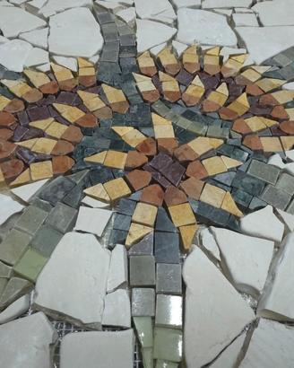 Mosaico  in marmo Girasoli
