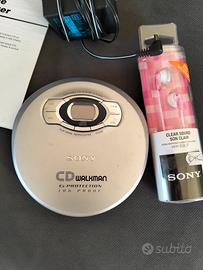 lettore walkman discman CD Sony cuffie nuove 