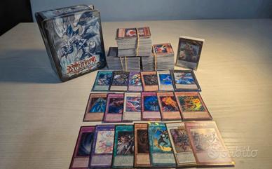 LOTTO +400 carte yu-gi-oh!+carte rare+tin+mazzo