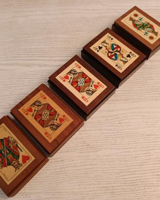 SCATOLE IN LEGNO PORTACARTE