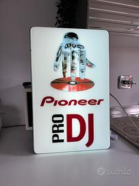 Pioneer Pro Dj insegna luminosa