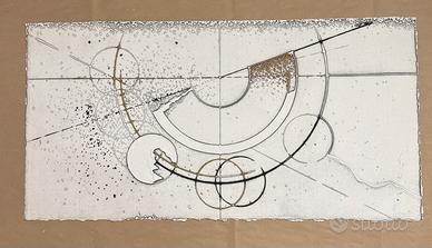 Walter Valentini - litografia 50x100, spazio tempo