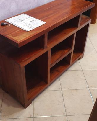mobile tv in legno massello