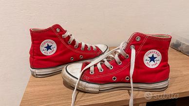 Converse All Star rosse numero 35